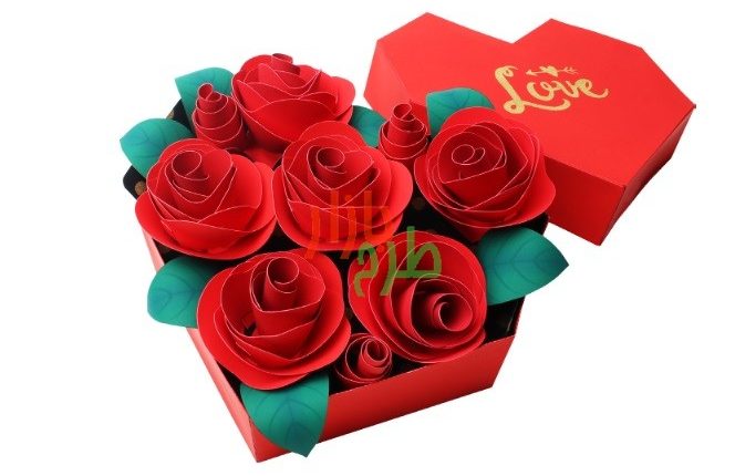 الگوی ساخت جعبه گل قلبی سپندارمزگان 98 با آموزش