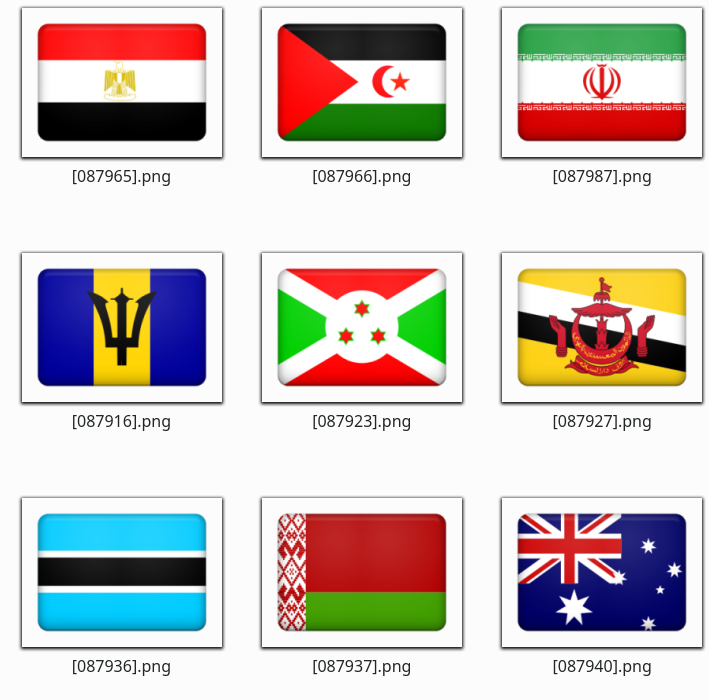 ۲۵۹ آیکون پرچم کشورها با فرمت PNG