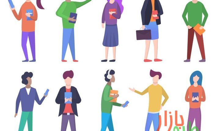 وکتور ۱۰ کاراکتر کارتونی دانش آموز