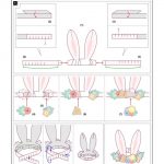 الگوی ساخت تاج خرگوشی گلدار+راهنما