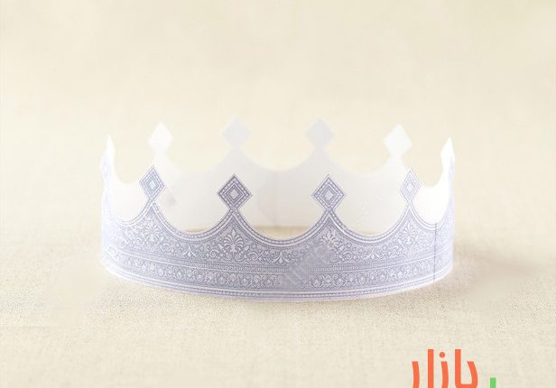الگوی ساخت تاج کاغذی توسی رنگ