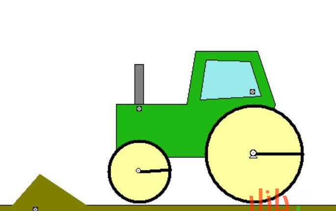 طراحی تراکتور قدرتمند با نرم افزار Interactive Physics