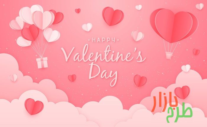 دانلود طرح وکتور پس زمینه ولنتاین کد ۸۶۲۱