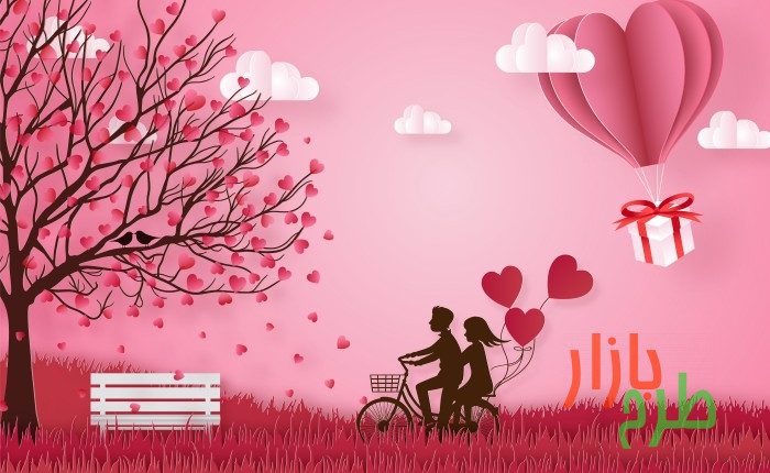 دانلود رایگان طرح وکتور بنر ولنتاین کد ۸۵۹۹