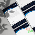 دانلود فایل لایه باز ست اداری فارسی شامل سربرگ ,انواع پاکت نامه و کارت ویزیت